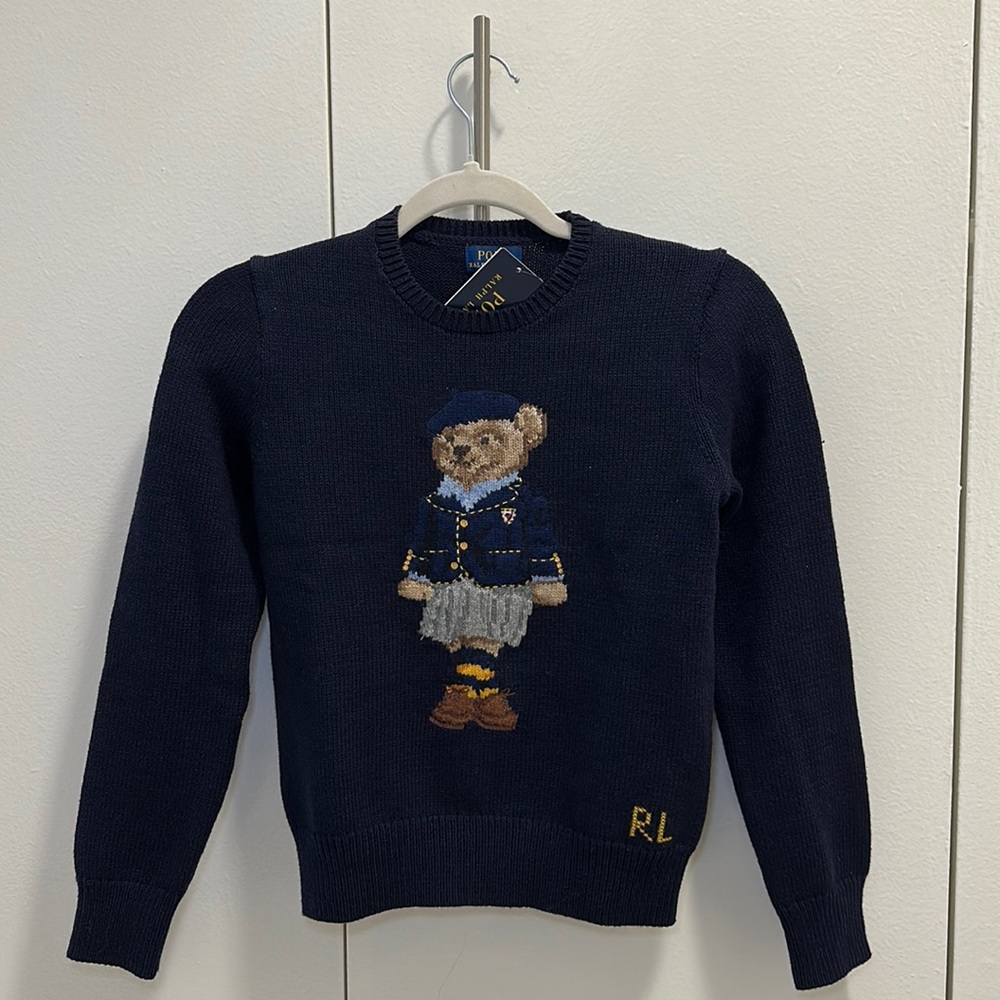 Polo Bear Cotton-Blend Sweater -Ralph Lauren